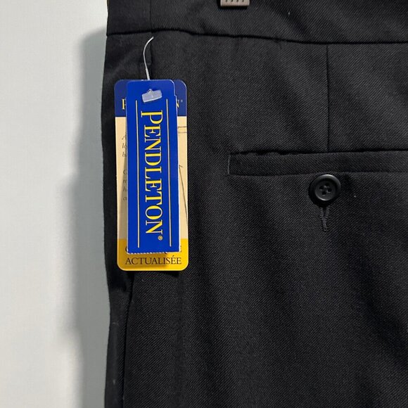 Pendleton Black Black Virgin Wool Pants Sz 10 Petite - Picture 3 of 9